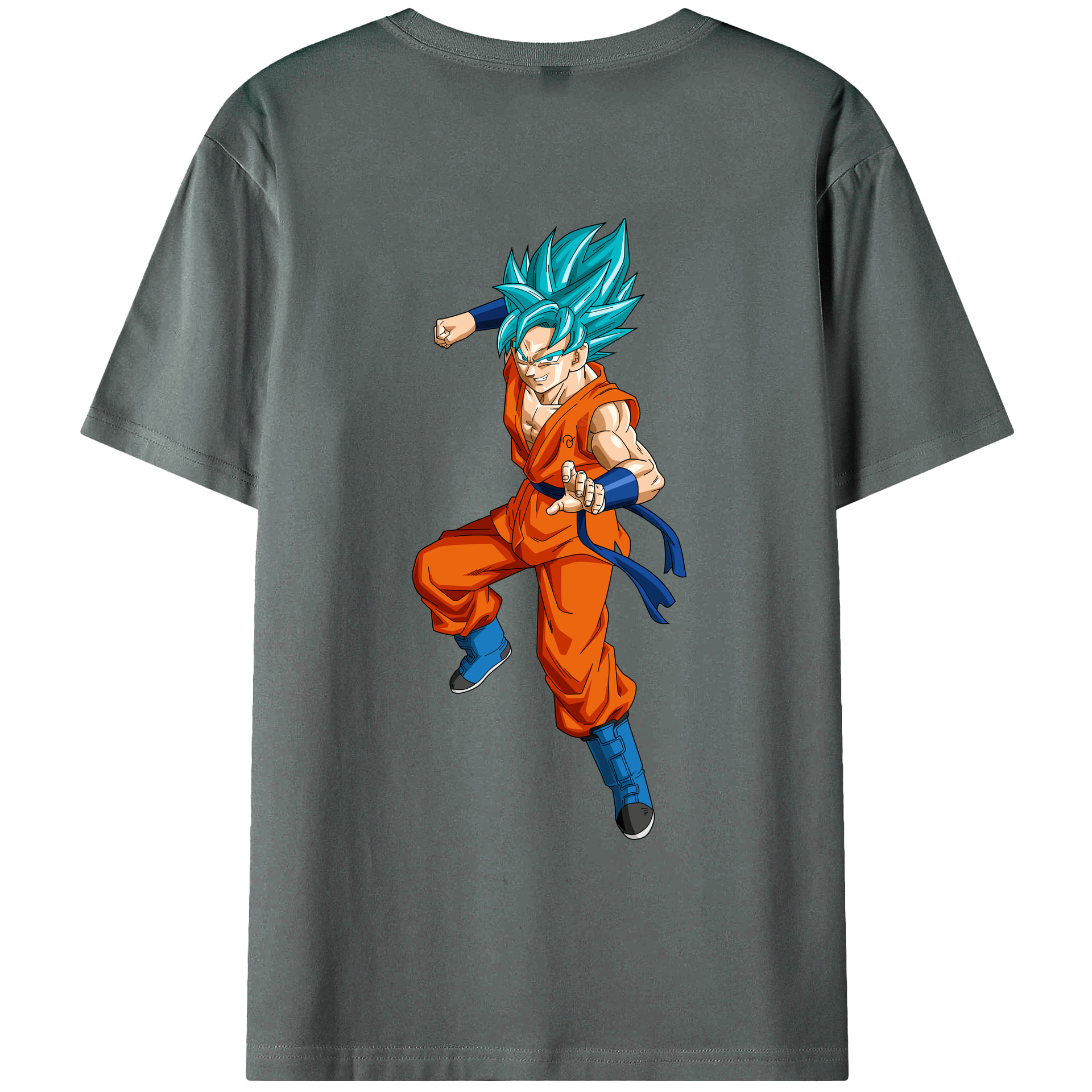 （画像用） ドラゴンボール ベジット DRAGON BALL Vegetto 綿100％ メンズ半袖Tシャツ（バックプリント） 通気性